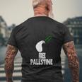 West Bank Middle East Peace Dove Olive Branch Free Palestine Men's T-shirt Back Print Gifts for Old Men