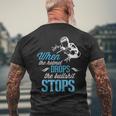 When Helmet Drops Welder Welding Father Dad Men's T-shirt Back Print Gifts for Old Men