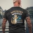 Whiskers Wiggles And Weasel Giggles For Weasel Lovers Men's T-shirt Back Print Gifts for Old Men