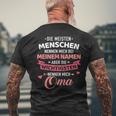 Wichtigsten Menschen Nennen Mich Oma Slogan T-Shirt mit Rückendruck Geschenke für alte Männer