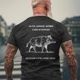 Wild Boar Saying Jägerlatein Hunter Slogan T-Shirt mit Rückendruck Geschenke für alte Männer