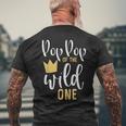 Of The Wild One 1St Birthday First Thing Matching Men's T-shirt Back Print Gifts for Old Men