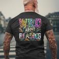 Wild About Reading Books Library Day Bookworm Leoparard Men's T-shirt Back Print Gifts for Old Men