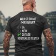 Willst Du Mit Mir Gehig Ironic Slogan Flirting T-Shirt mit Rückendruck Geschenke für alte Männer