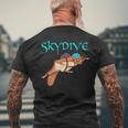 Wingsuit Flying Squirrel Skydiver Men's T-shirt Back Print Gifts for Old Men