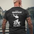 Wir Machen Hausbesuche Worldwide Sergeant Officer Soldiers T-Shirt mit Rückendruck Geschenke für alte Männer