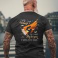 I Wish I Had Wings So I Could Fly To You I Miss You Dad Memorial Mens Back Print T-shirt Gifts for Old Men