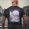 Wolf Moon For Women Men's T-shirt Back Print Gifts for Old Men