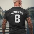 Wombmate 8 Twin Triplet Quadruplet Matching Men's T-shirt Back Print Gifts for Old Men