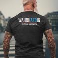 Word Game Wahrhaftig Wahrhafdig Zeit Zum Umdenken Black T-Shirt mit Rückendruck Geschenke für alte Männer