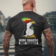 Work Smarter Not Harder Linux Penguin For Programmers Men's T-shirt Back Print Gifts for Old Men