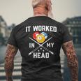 It Worked In My Head Billiard Pool Player Sports Lover Men's T-shirt Back Print Gifts for Old Men