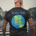 World Peas Peace Give Peas A ChanceEarth Day Men's T-shirt Back Print Gifts for Old Men