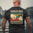 Worlds Best Farter I Mean Father Fathers Day Cat Dad Men's T-shirt Back Print Gifts for Old Men