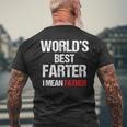 World's Best Farter I Mean Father Father's Day Dad Men's T-shirt Back Print Gifts for Old Men