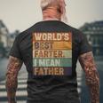 World's Best Farter I Mean FatherFathers Day Men's T-shirt Back Print Gifts for Old Men