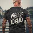 World's Okayest Dad Fathers Day Vintage Graphic Men's T-shirt Back Print Gifts for Old Men