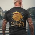 Year Of The Rabbit 2023 Happy Chinese New Year 2023 Mens Back Print T-shirt Gifts for Old Men