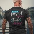 Yes I'm Pregnant Please Don't Touch My Belly Pregnancy Men's T-shirt Back Print Gifts for Old Men