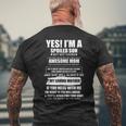 Yes I'm A Spoiled Son But Not Yours Freaking Awesome Mom Men's T-shirt Back Print Gifts for Old Men
