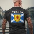Young Clan Scottish Name Scotland Flag Men's T-shirt Back Print Gifts for Old Men