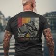 Zebras Mache Mich Glücklich Zebra T-Shirt mit Rückendruck Geschenke für alte Männer