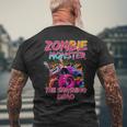 Zombie Monster Truck The Smashing Dead Men's T-shirt Back Print Gifts for Old Men