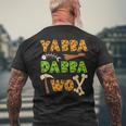 «Yabba Dabba Two» Caveman Ancient Times 2Nd Birthday Party Men's T-shirt Back Print Gifts for Old Men