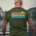 70S 80S Ca Retro Sunset Santa Cruz T-Shirt mit Rückendruck Geschenke für alte Männer