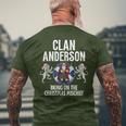Anderson Clan Christmas Scottish Family Name Party Men's T-shirt Back Print Gifts for Old Men