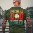 Basketball Dad Present Daddy Father's Day Birthday Christmas Men's T-shirt Back Print Gifts for Old Men