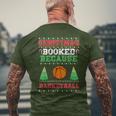 Christmas Booked Because Basketball Sport Lover Xmas Men's T-shirt Back Print Gifts for Old Men
