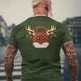 Christmas Gym Workout Reindeer Kettlebell Xmas For Gym Lover Men's T-shirt Back Print Gifts for Old Men
