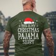 This Is My Christmas Pajama Family Matching Xmas Men's T-shirt Back Print Gifts for Old Men