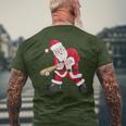Christmas Santa Claus With Baseball Bat Baseball Men's T-shirt Back Print Gifts for Old Men
