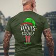 Davis Squad Elf Group Matching Family Name Christmas Men's T-shirt Back Print Gifts for Old Men