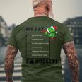 My Day I’M Booked Christmas For Family Men's T-shirt Back Print Gifts for Old Men