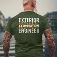 Exterior Illumination Engineer Christmas Lights Men's T-shirt Back Print Gifts for Old Men