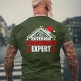 Exterior Illumination Expert Christmas Light Decorator Men's T-shirt Back Print Gifts for Old Men