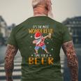 Christmas In July Santa Hawaiian Wonderful Beer Lover Men's T-shirt Back Print Gifts for Old Men