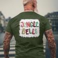 Jingle Bells Christmas Family Pajama Bleach Xmas Men's T-shirt Back Print Gifts for Old Men