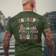 Therapy Squad Slp Ot Pt Team Christmas Therapy Squad Men's T-shirt Back Print Gifts for Old Men
