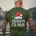 Grammy Claus Christmas Pajama Family Matching Xmas Men's T-shirt Back Print Gifts for Old Men