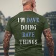I'm Dave Doing Dave Things Christmas Men's T-shirt Back Print Gifts for Old Men