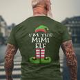 I'm The Mimi Elf Family Matching Christmas Pajama Men's T-shirt Back Print Gifts for Old Men