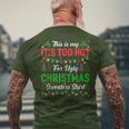 This Is My It's Too Hot For Ugly Christmas Sweaters Xmas Men Men's T-shirt Back Print Gifts for Old Men