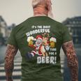 It's The Most Wonderful Time For A Beer Santa Xmas Men's T-shirt Back Print Gifts for Old Men