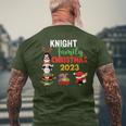 Knight Family Name Knight Family Christmas Men's T-shirt Back Print Gifts for Old Men