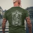 La Santa Muerte Mexican Grim T-Shirt mit Rückendruck Geschenke für alte Männer