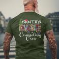Merry Christmas Santa's Favorite Counseling Crew Men's T-shirt Back Print Gifts for Old Men
